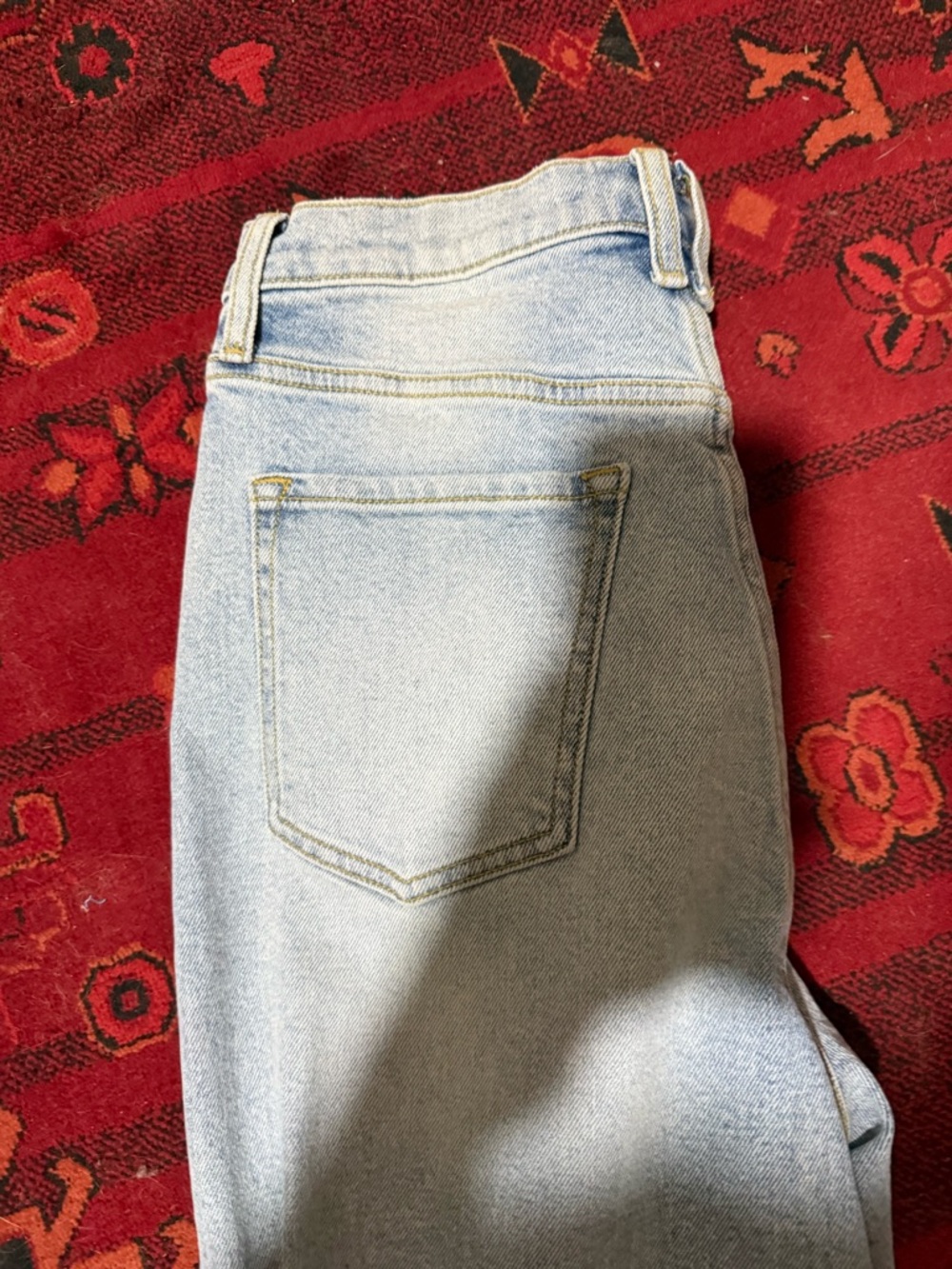 Cello Light Blue Straight Leg Distressed Jeans - Picture 4 of 4
